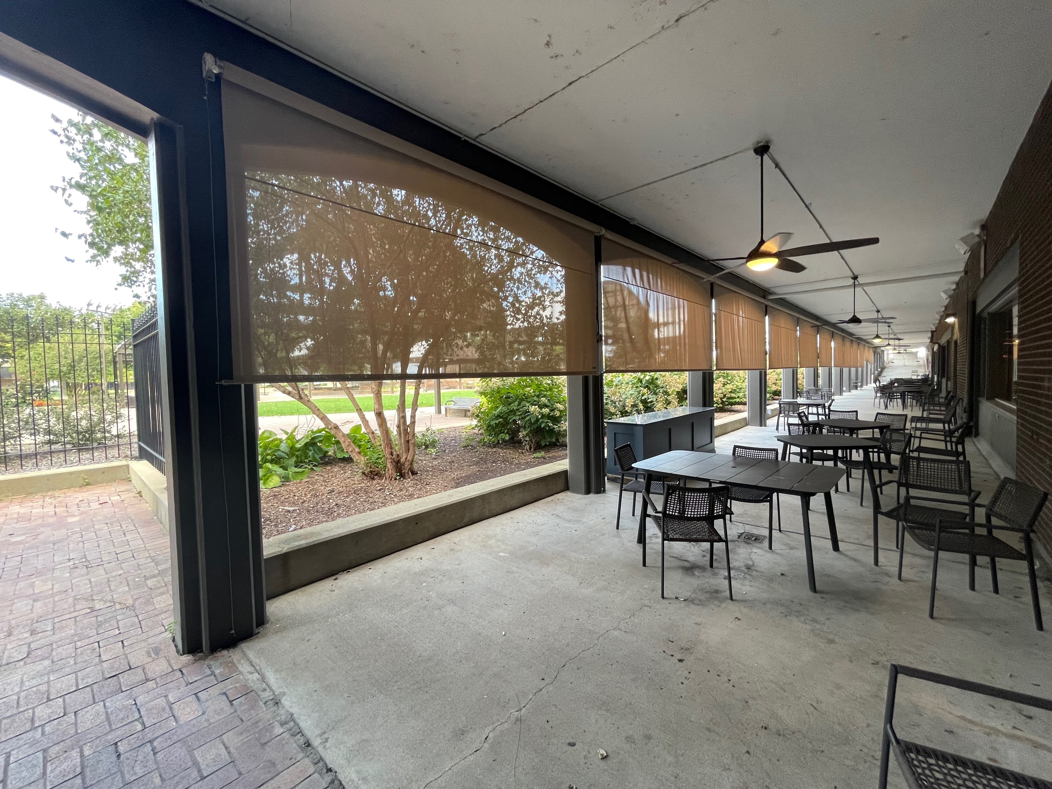 Top quality Galt House Hotel and Restaurant pulldown Sunshade in Downtown Louisville Kentucky